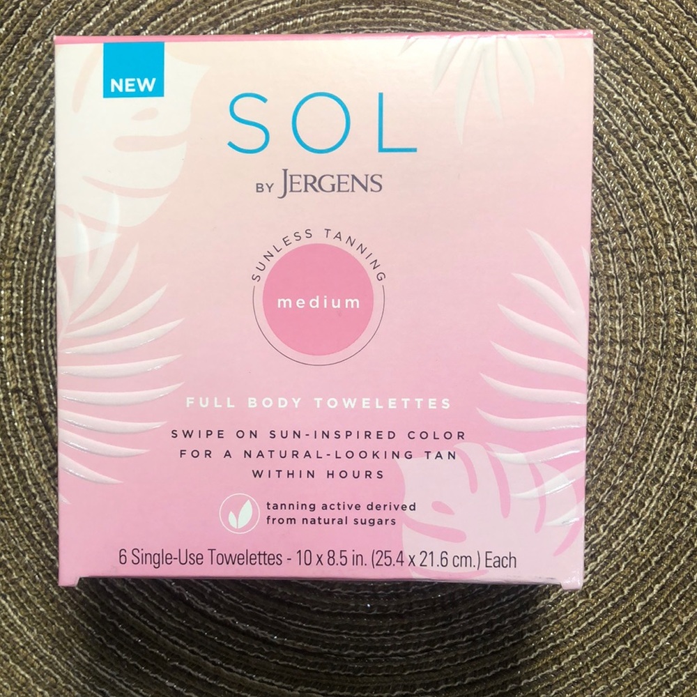 SOL by Jergens Medium Full Body Towelettes